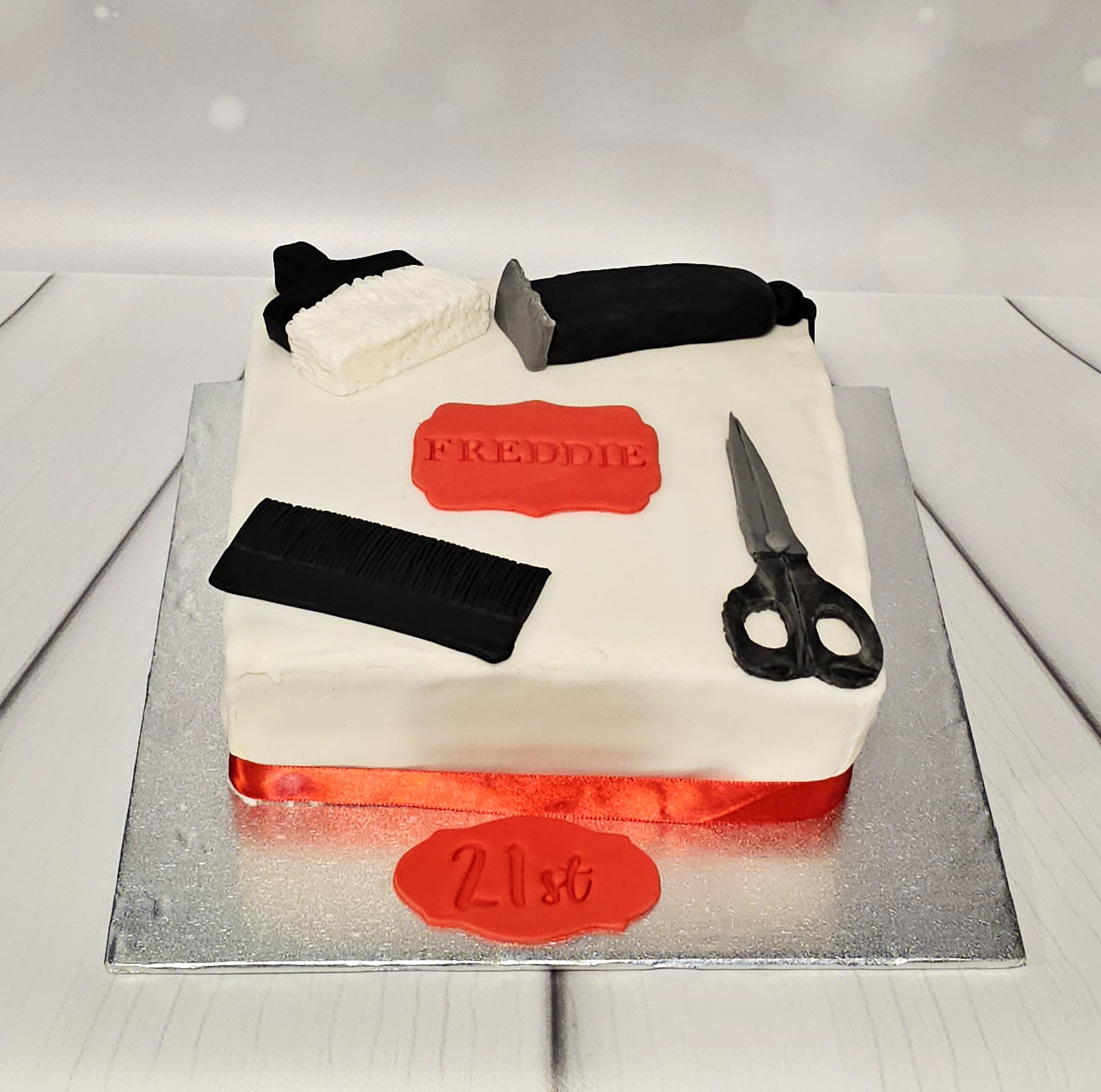 Barbers 21st Birthday Cake